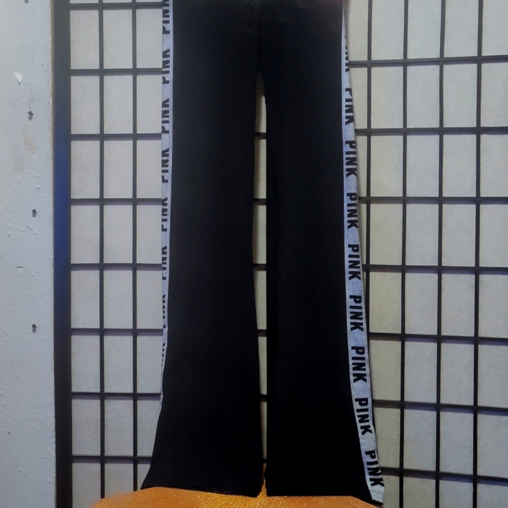 Black and white yoga stretch pants by PINK
